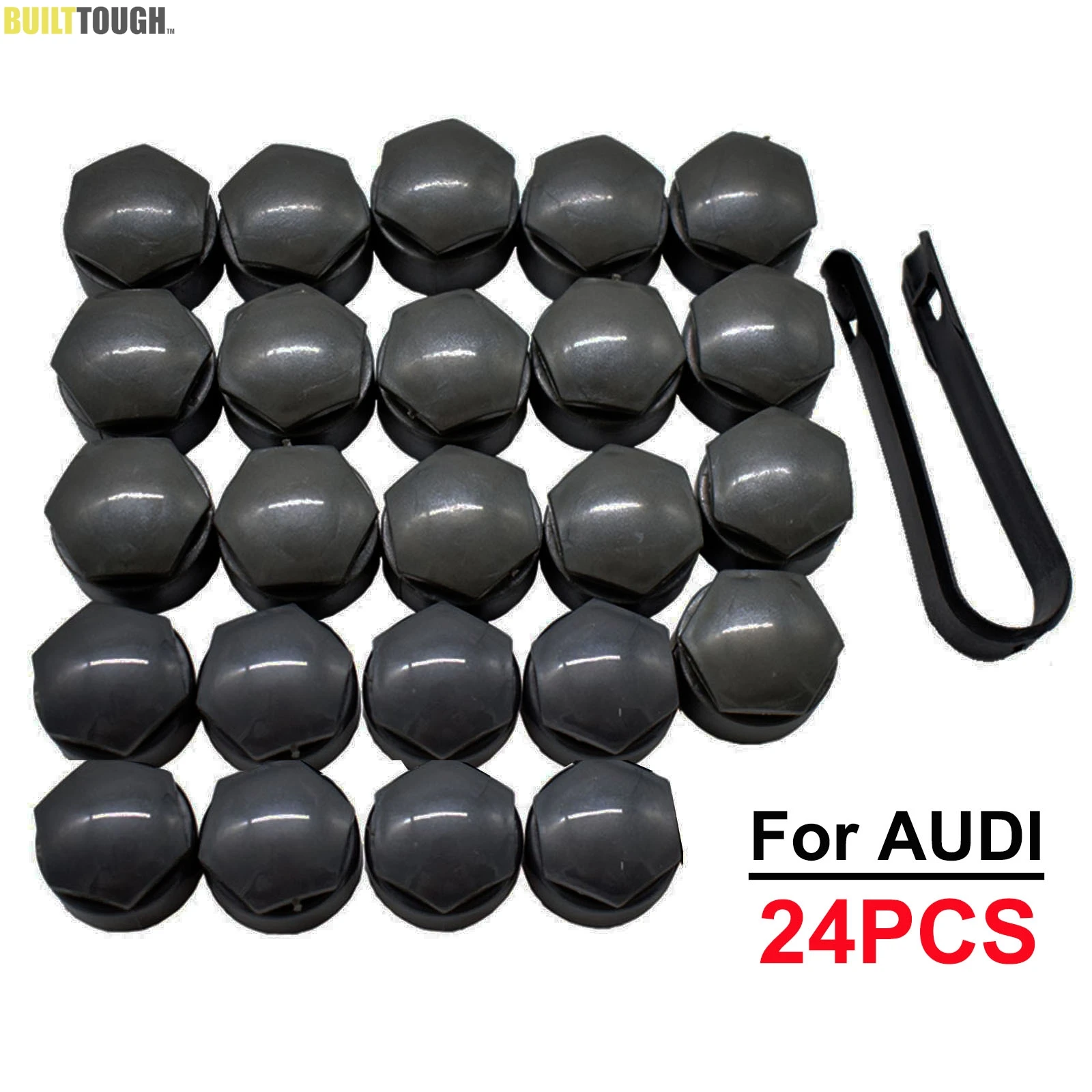 Tapones negros para tuercas de rueda – Audi A4, A6, Q3 y Q5