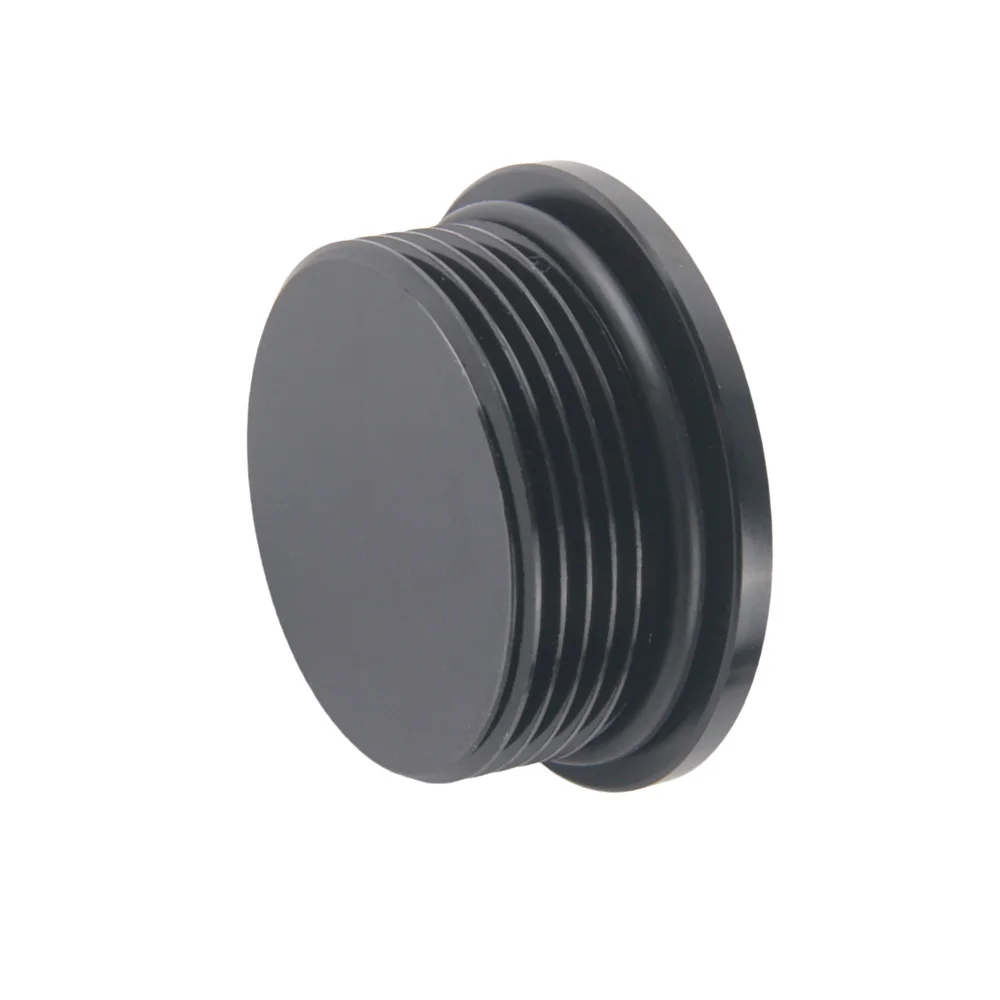 Tapón ORB de aluminio negro con hexágono interior AN3-AN20 - imagen 2