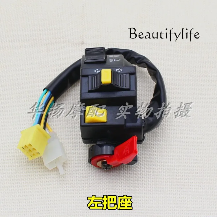 Interruptor combinado de manija izquierda y derecha de motocicleta SJ110-E-F - imagen 2