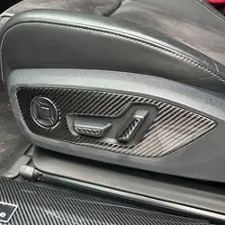Embellecedor ajuste asiento fibra de carbono Audi A3 8Y A6 C8