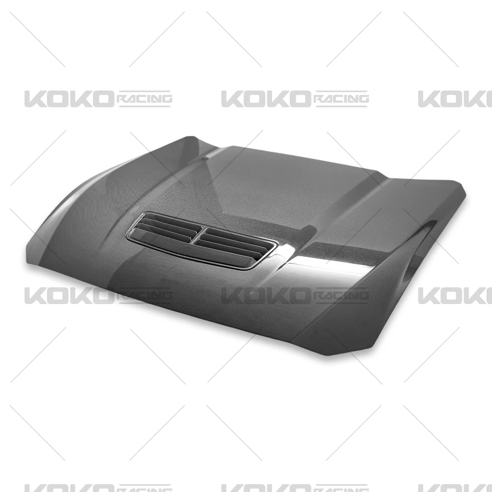 Capó delantero ventilado de fibra de carbono para Ford Mustang 2024 - imagen 2