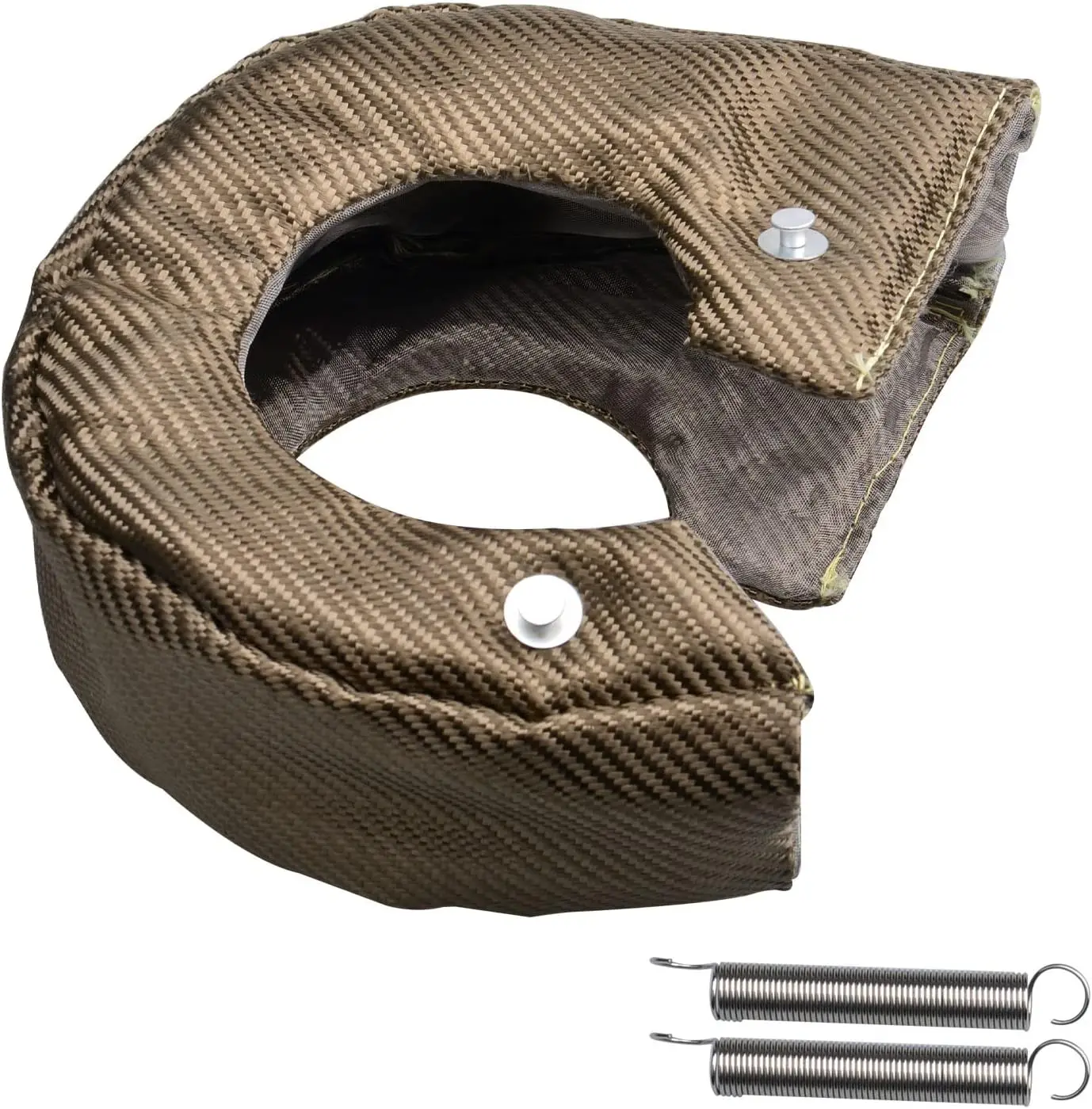 Manta térmica de titanio para turbocompresor T4/T6 con muelles