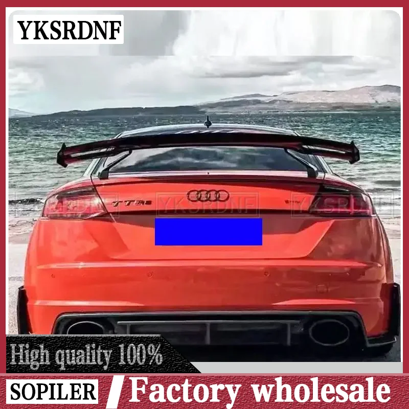 Alerón trasero de fibra de carbono para AUDI TTS, alerones de estilo de velocidad de cabeza de guerra TT RS MK3