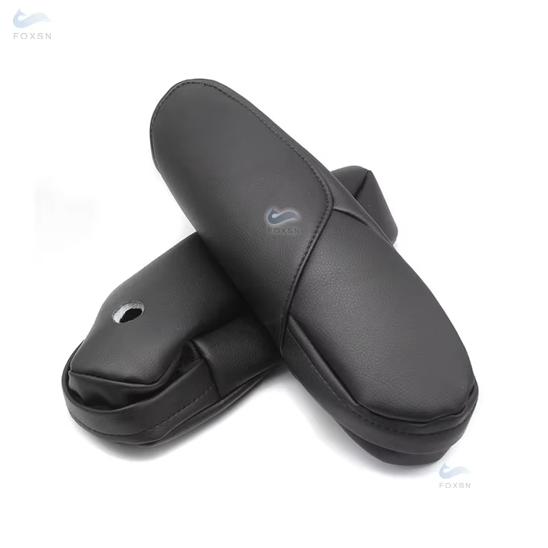 Funda de reposabrazos de cuero PU negro para Honda CR-V 2007-2009 - imagen 2