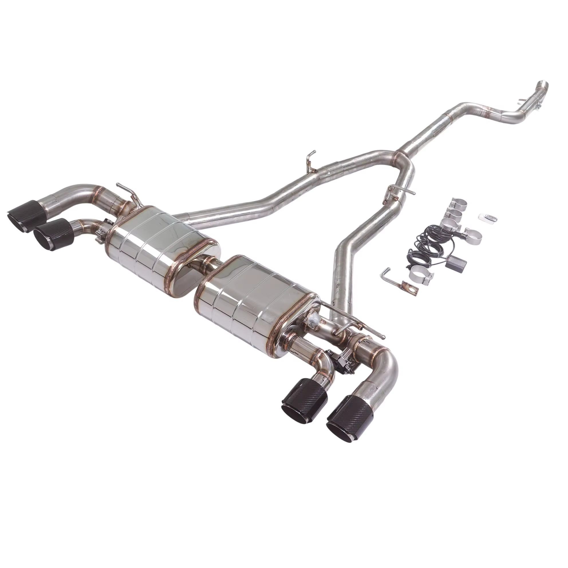 Sistema de escape catback BMW 540i G30 B58 3.0T de acero inoxidable - imagen 5