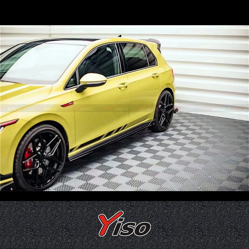 Para Volkswagen Golf 8GTI falda lateral de fibra de carbono 8GTI falda lateral de cercoración modificada MAX falda de fibra de carbono - imagen 3