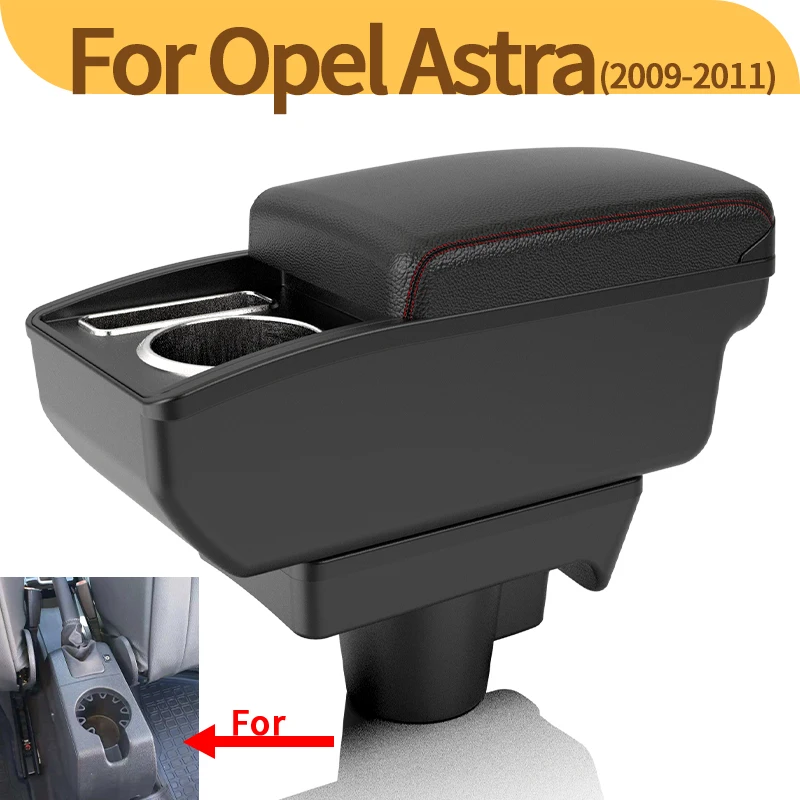 Caja de reposabrazos Opel Astra H con portavasos para consola