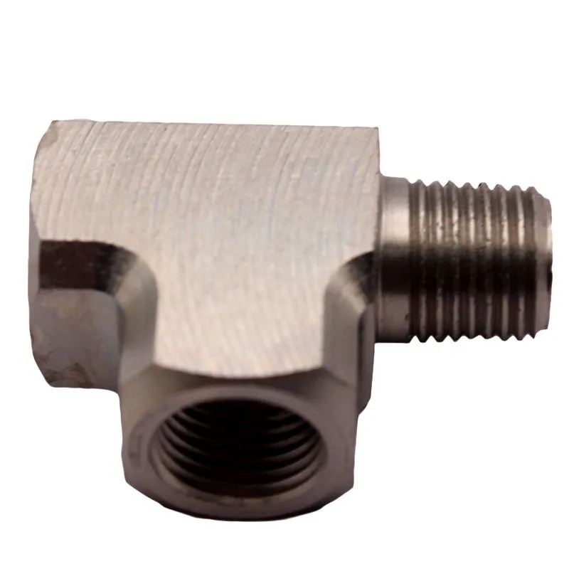 Adaptador en T acero 1/8 BSPT para sensores de presion - imagen 2