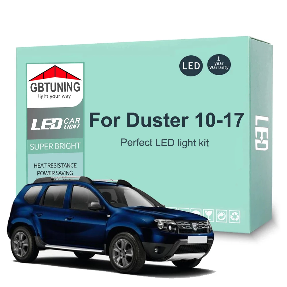 Bombillas LED interiores CANBUS para Dacia Duster I (2010-2017)