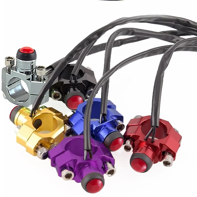 Interruptor arranque/parada moto 22 mm, pulsador Yamaha KTM Honda - imagen 5