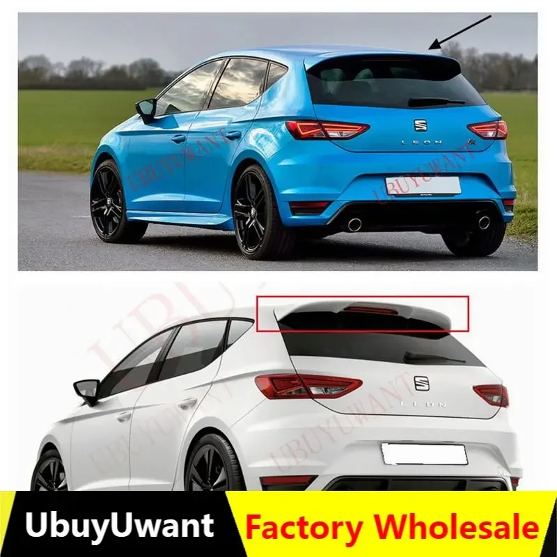 UBUYUWANT Alerón de techo trasero pintado para Seat León 5F MK3