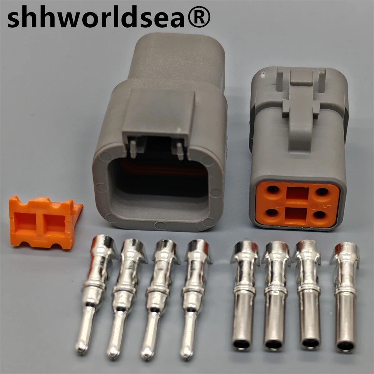 Shhworldsea Conector DTP 4 pines macho y hembra estanco para Cummins