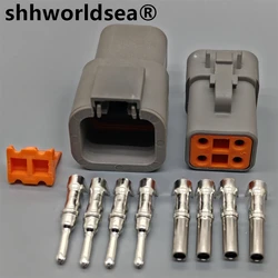 Shhworldsea Conector DTP 4 pines macho y hembra estanco para Cummins