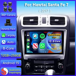 Radio Android con CarPlay y GPS para Hawtai Santa Fe 7 (2017)