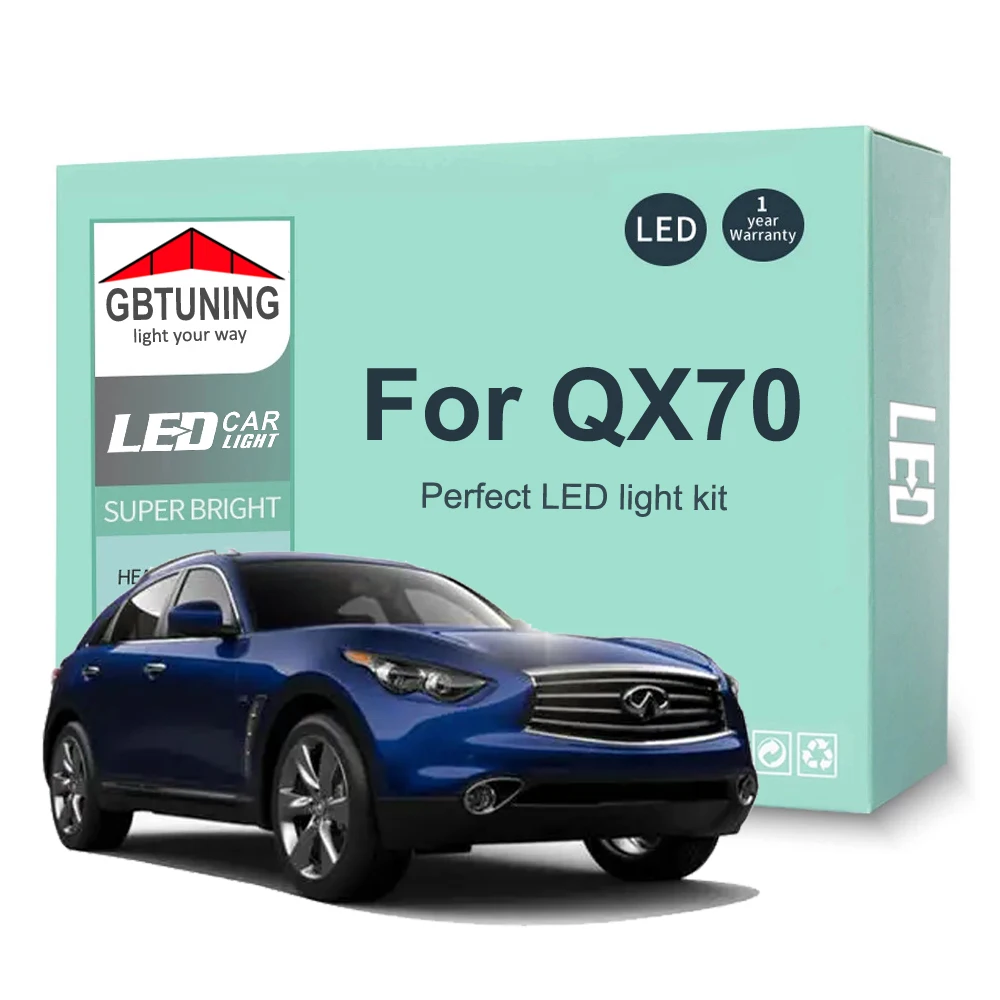 Kit lámparas LED interior Canbus Infiniti QX70 2014-2017