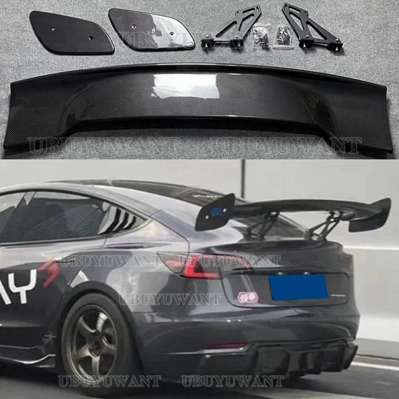 Cubierta alerón trasero ABS sin pintar para Tesla Model 3 y Model Y - imagen 2