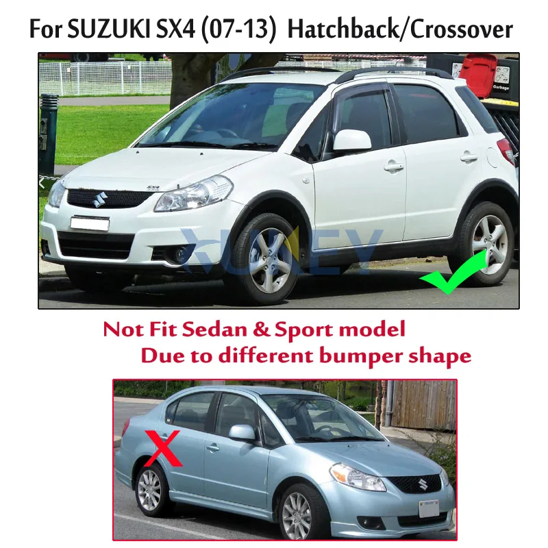 Faldillas guardabarros traseras para Suzuki SX4 Hatch 2007-2013 - imagen 4