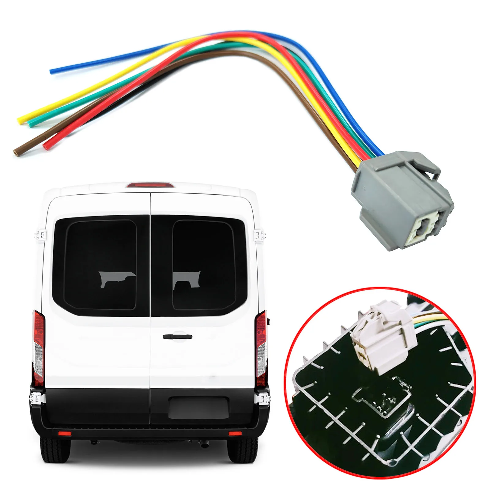 Bombilla trasera con arnes para Ford Transit Custom Tourneo 2014-2025 - imagen 5