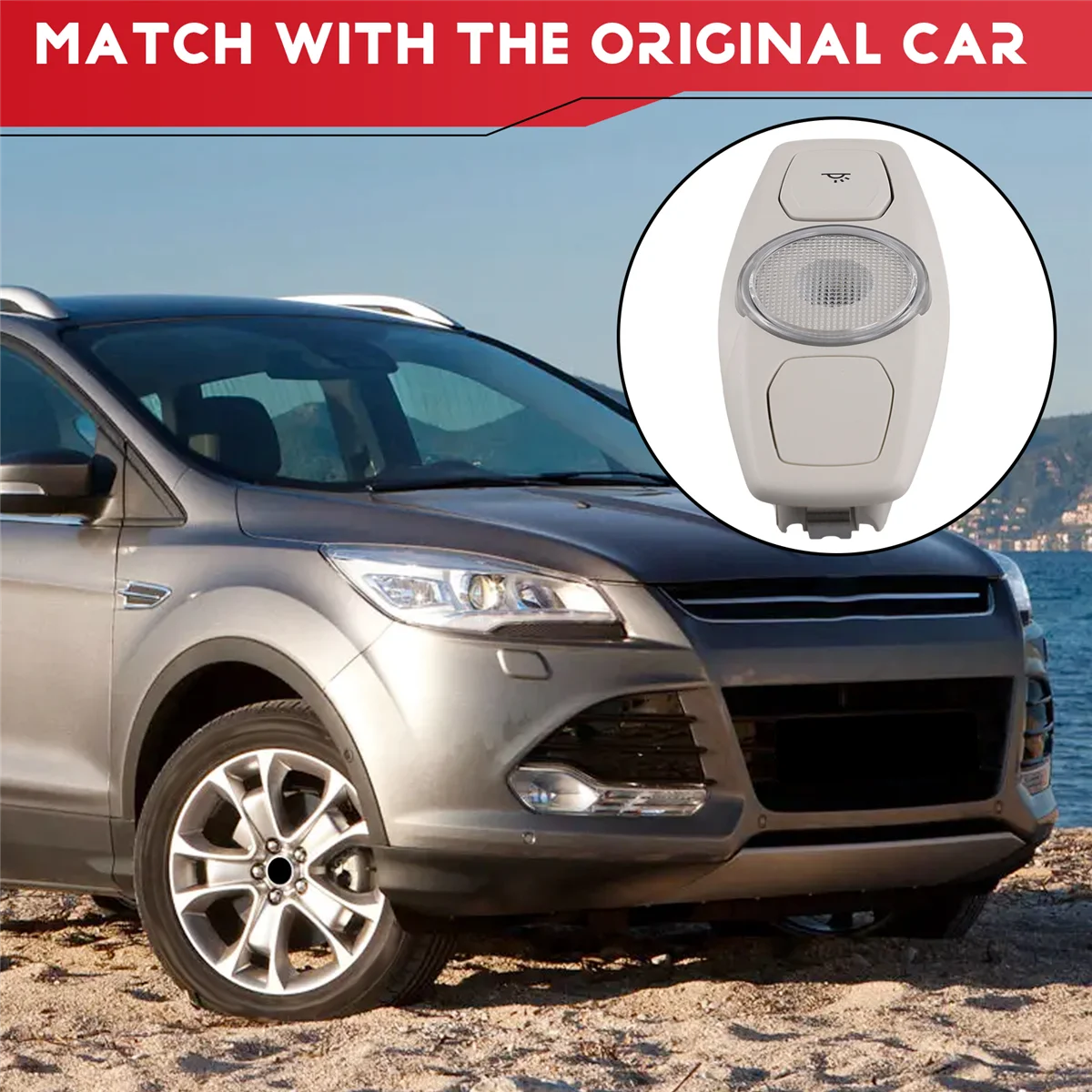 Luz de techo interior para Ford Kuga II 2013-2016