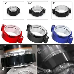 Abrazadera en V reforzada de aluminio para escape turbo con brida