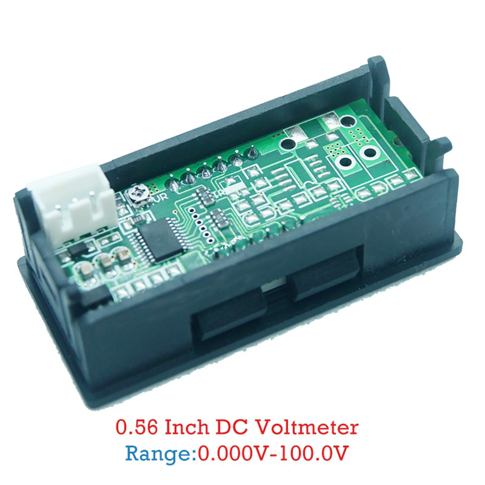 Mini voltímetro digital LED de panel 0-100V para coche