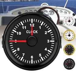 Medidor horas 2 pulgadas retroiluminación roja 12/24V coche moto barco