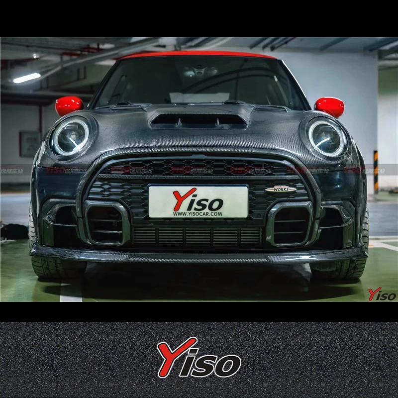 Kit aerodinámico MINI F56 JCW 2022 - fibra de carbono labio frontal - imagen 2