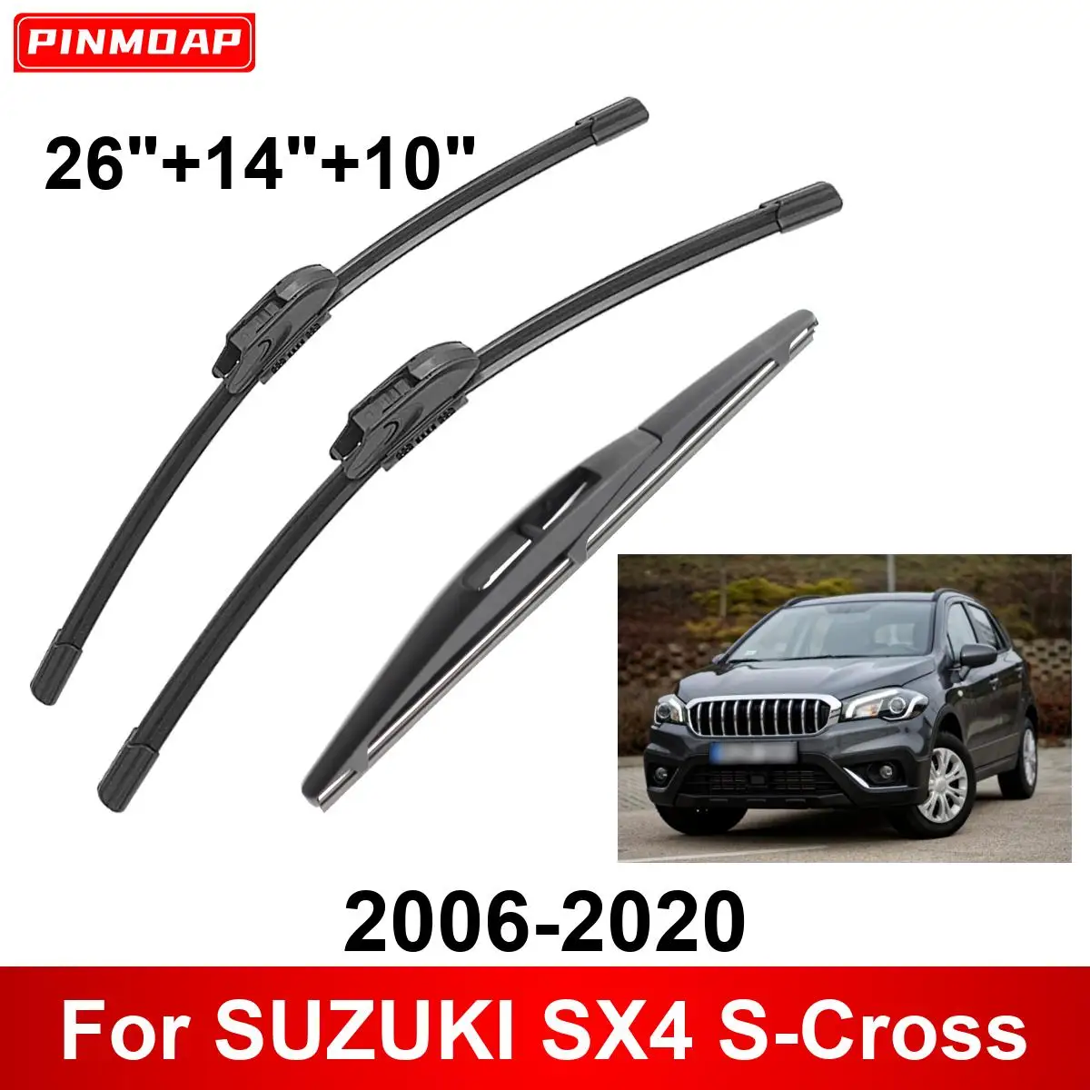 Escobillas limpiaparabrisas Suzuki SX4 S-Cross 2006-2020