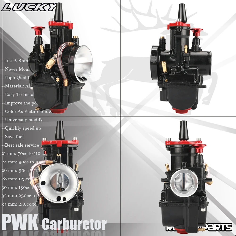 Carburador PWK Power Jet alta prestaciones moto universal 21-34mm - imagen 5