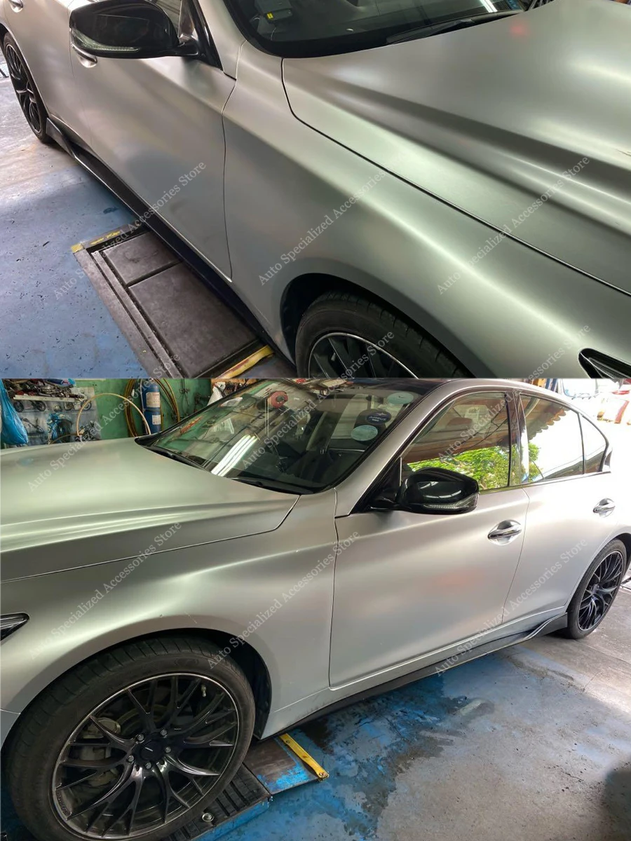 Faldones laterales negros para Infiniti Q50