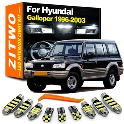 ZITWO Kit luces LED interiores y maletero para Hyundai Galloper