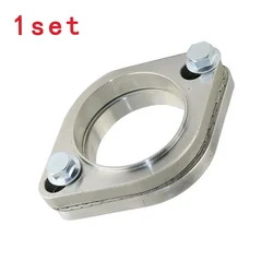 Brida de escape perno 2 agujeros acero inoxidable con junta universal