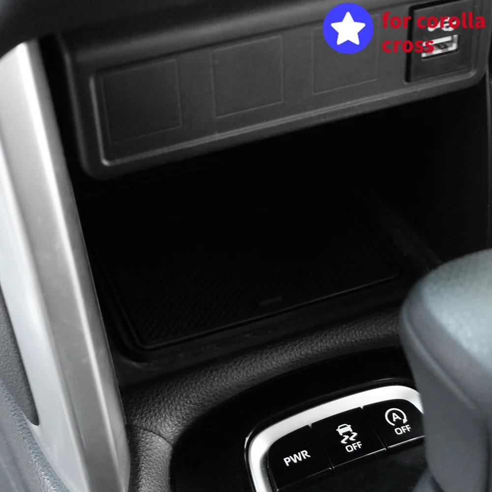 Rejilla portaobjetos puerta Toyota Corolla Cross 2021-23 goma adhesiva - imagen 2