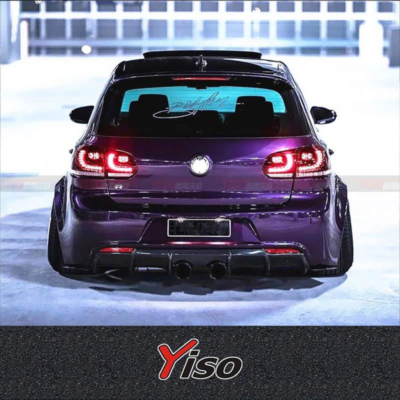 Adecuado para GOLF 6 GTI R20 R atajo modificado GOLF 6 GTI R20 R fibra de carbono GOLF 6 Reife labio trasero