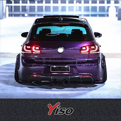 Adecuado para GOLF 6 GTI R20 R atajo modificado GOLF 6 GTI R20 R fibra de carbono GOLF 6 Reife labio trasero