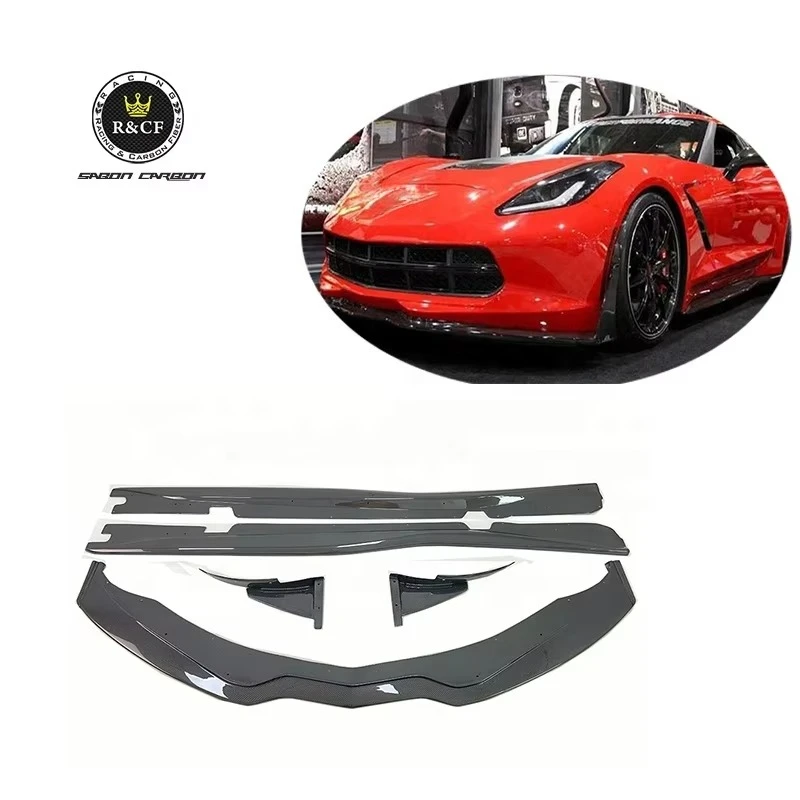 Kit carrocería fibra carbono Corvette C7 Z06 14-19 con faldones