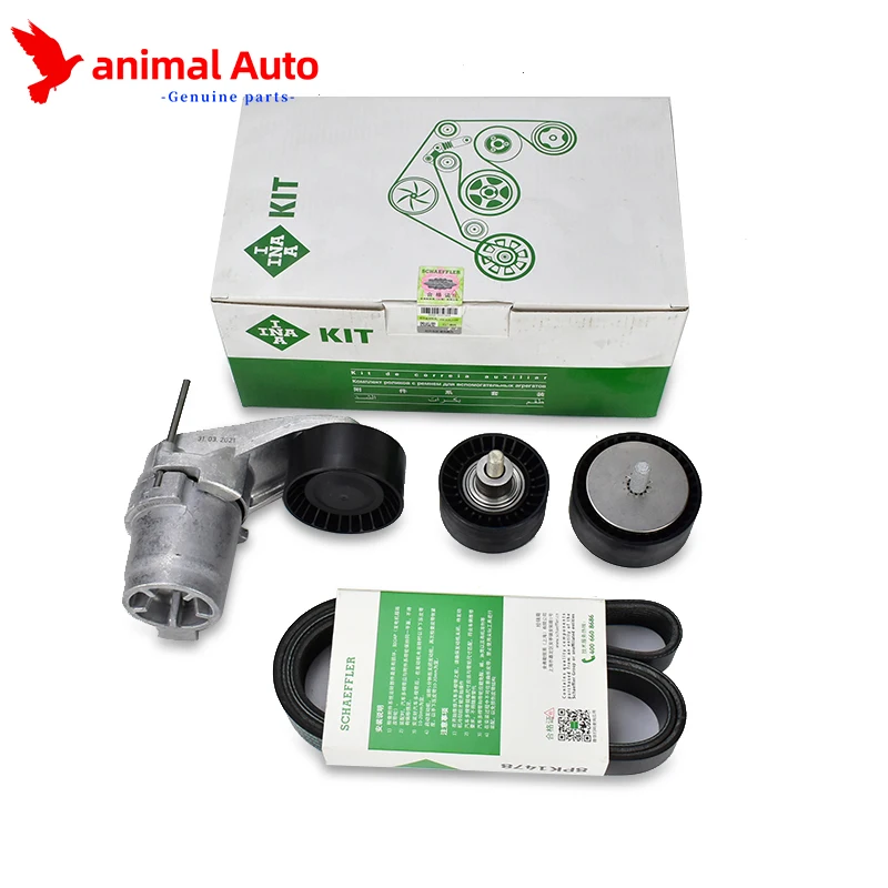 INA 11288604266 Kit polea tensora correa - BMW 335i 535i N55 - imagen 2