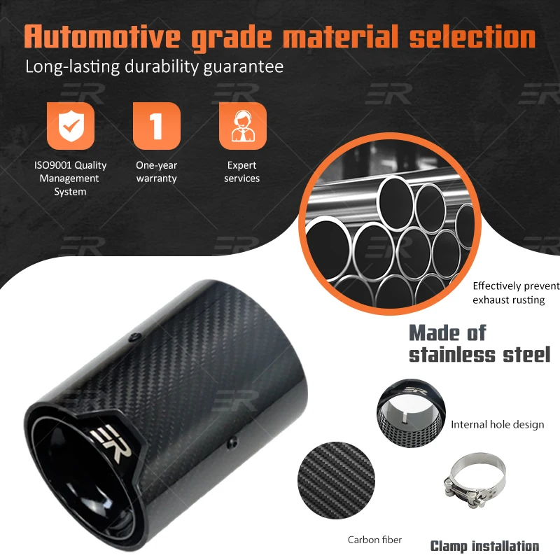 Punta de escape SUMSOO de carbono para BMW M2 F87, M3/M4 F80-F83 - imagen 4