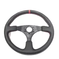 Leather Red Ring