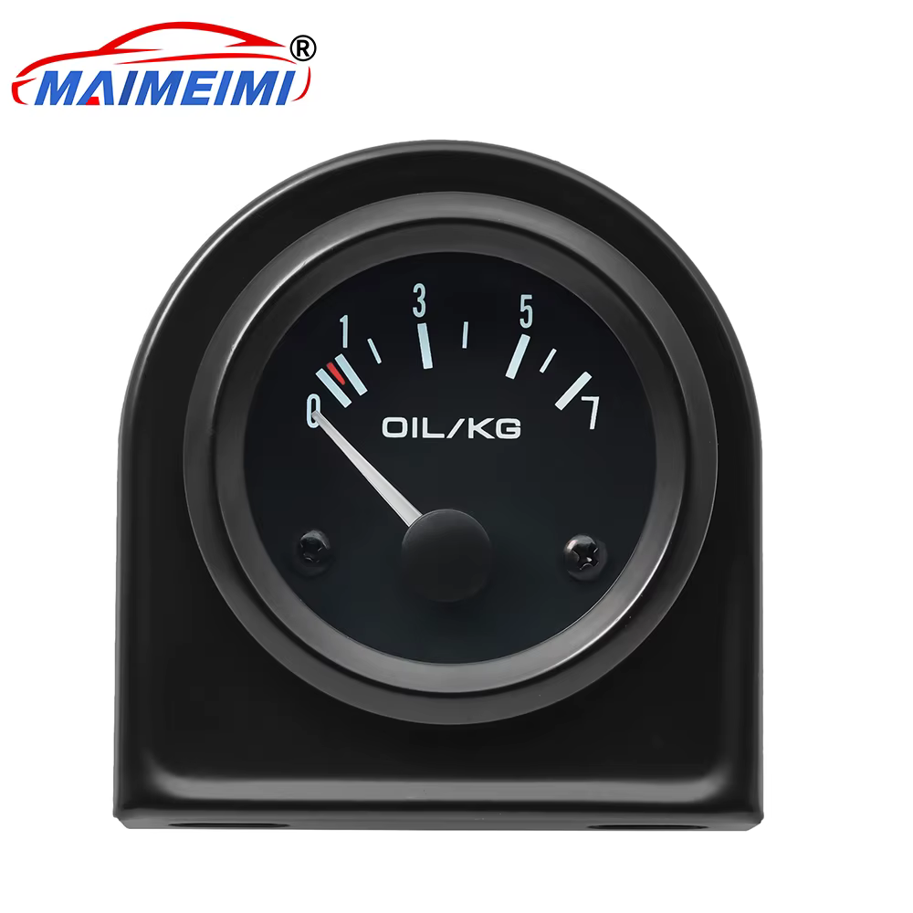 Medidor de presión de aceite de coche 0-7 KG con Sensor de presión de aceite carcasa negra 12V medidor de coche - imagen 2