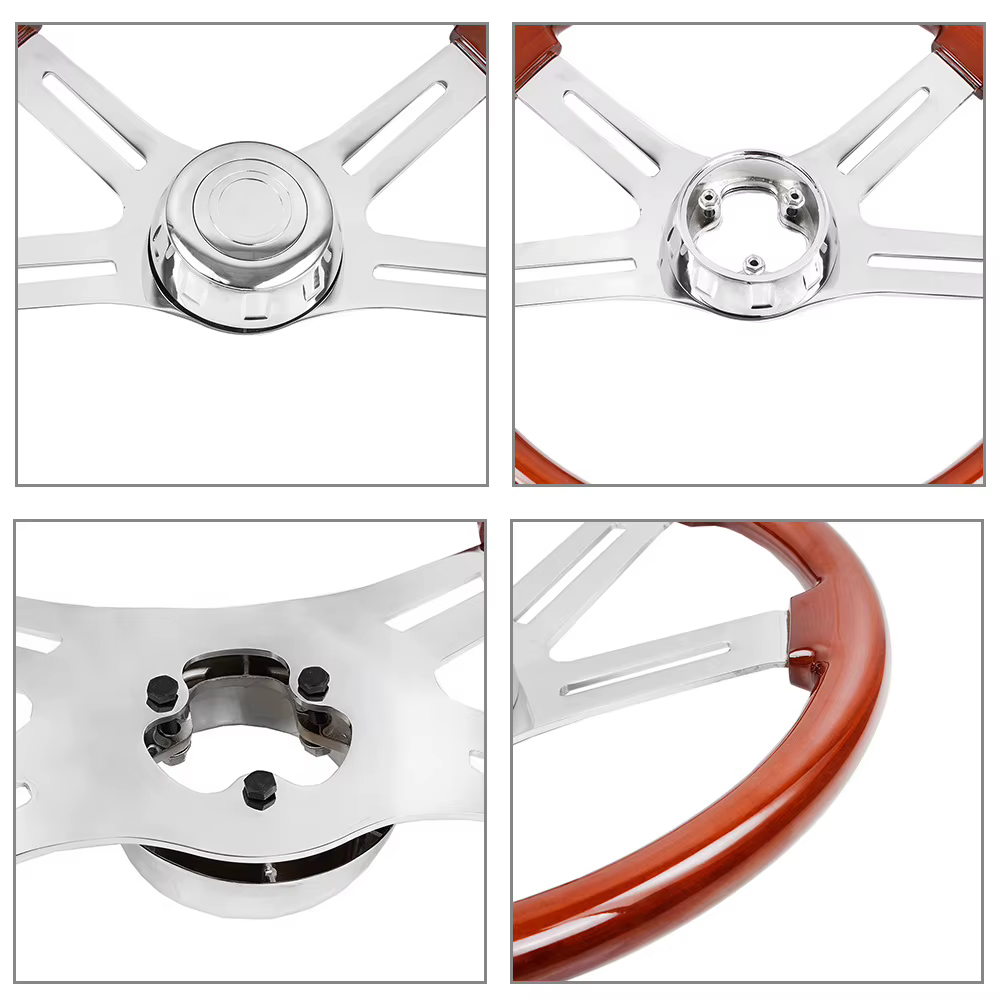 Volante 18" de madera para Freightliner, Kenworth, Peterbilt y Volvo - imagen 5