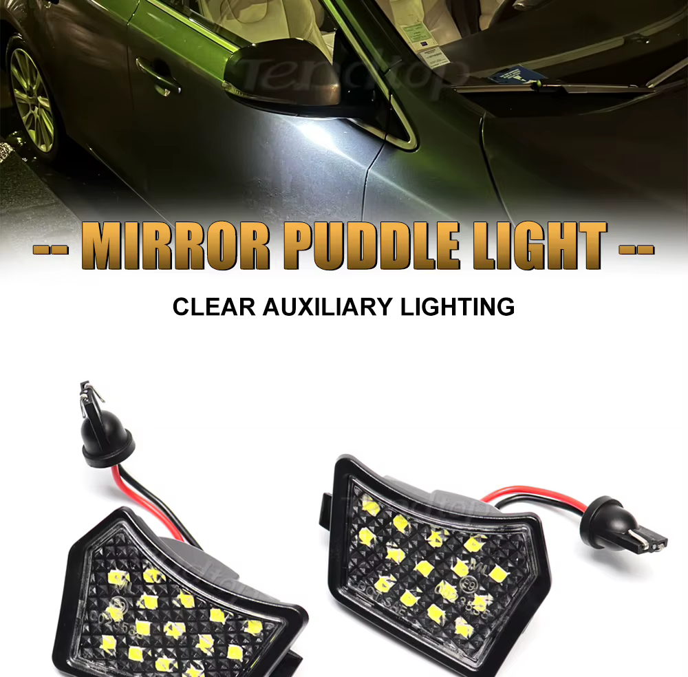 Luz LED de 6000K para espejo lateral de vehículos Jaguar y Volvo
