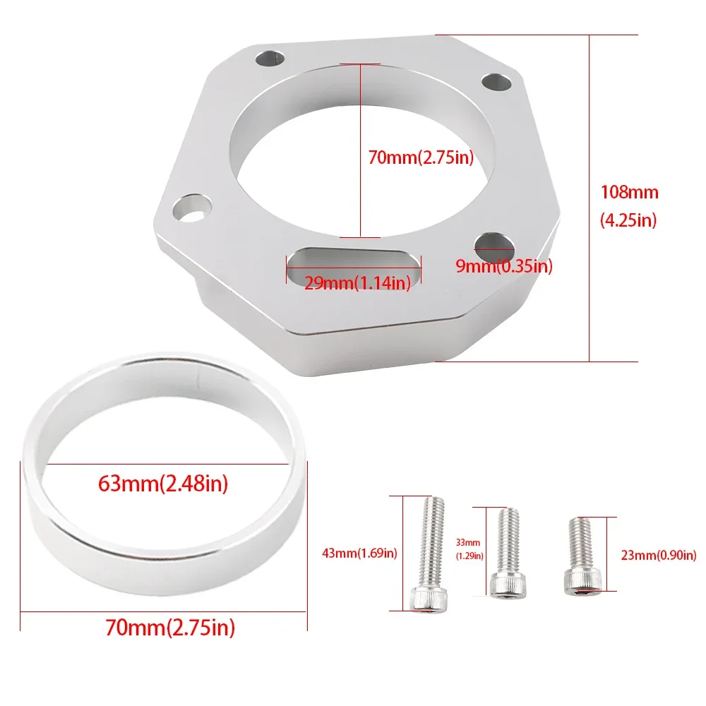 Kit de admisión doble cuerpo de mariposa para Honda K20 K24 - imagen 2