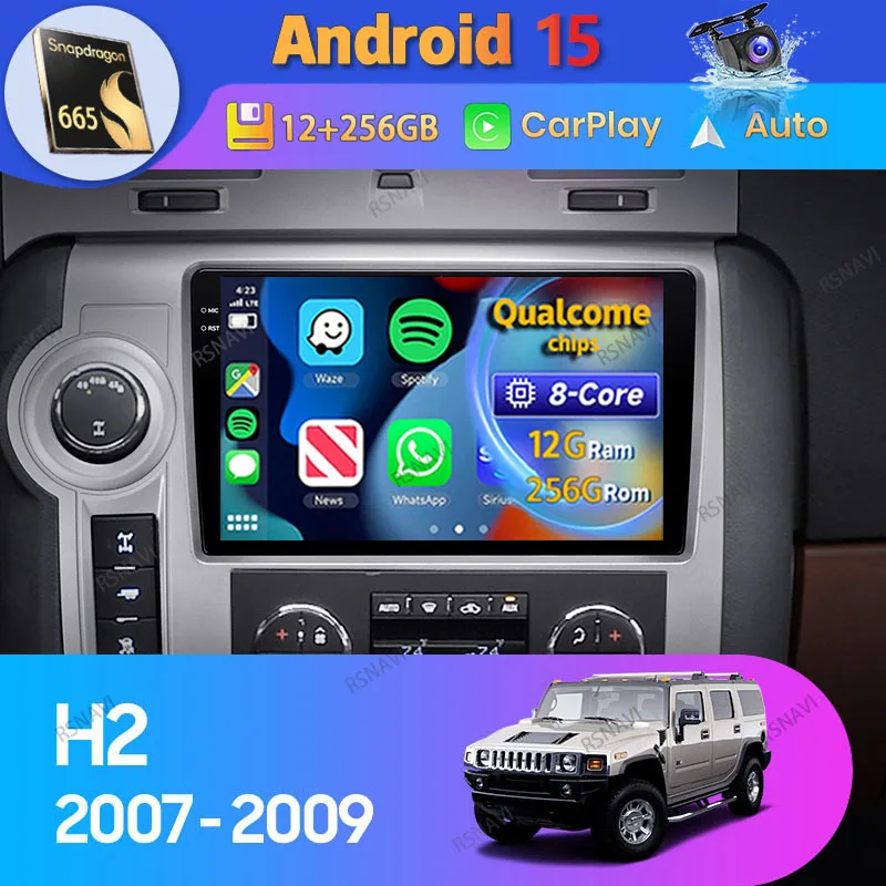 Kit CarPlay para Hummer H2 2007-2009 radio multimedia Android