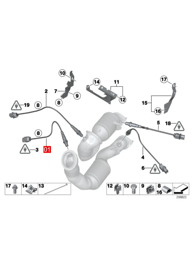 Sonda Lambda WEIDA AUTO PARTS para BMW