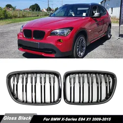 Rejilla riñón BMW X1 E84 negra brillante doble listón – 18i 20i 2009-2015