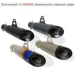 Silenciador de escape GP universal de 51 mm para motocicleta