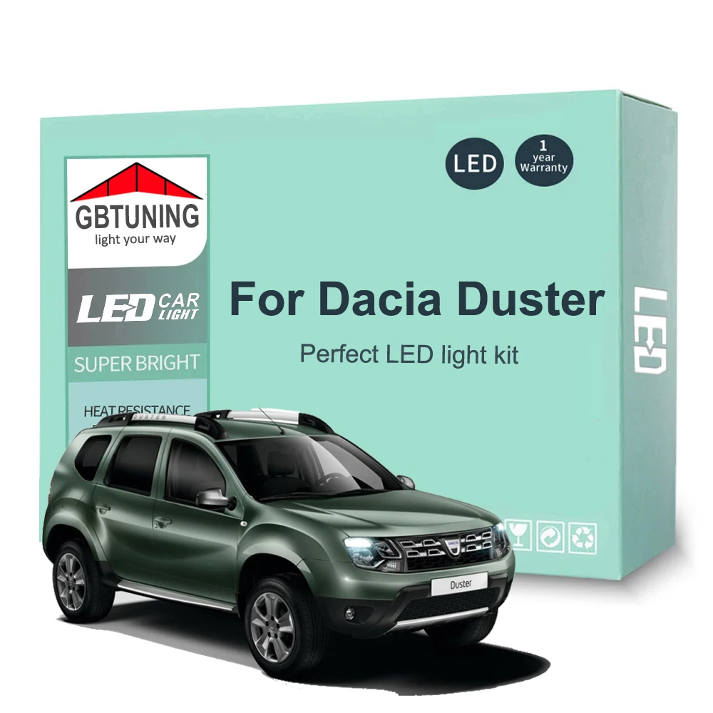 Bombillas LED interiores Canbus Dacia Duster I II 2010-2023
