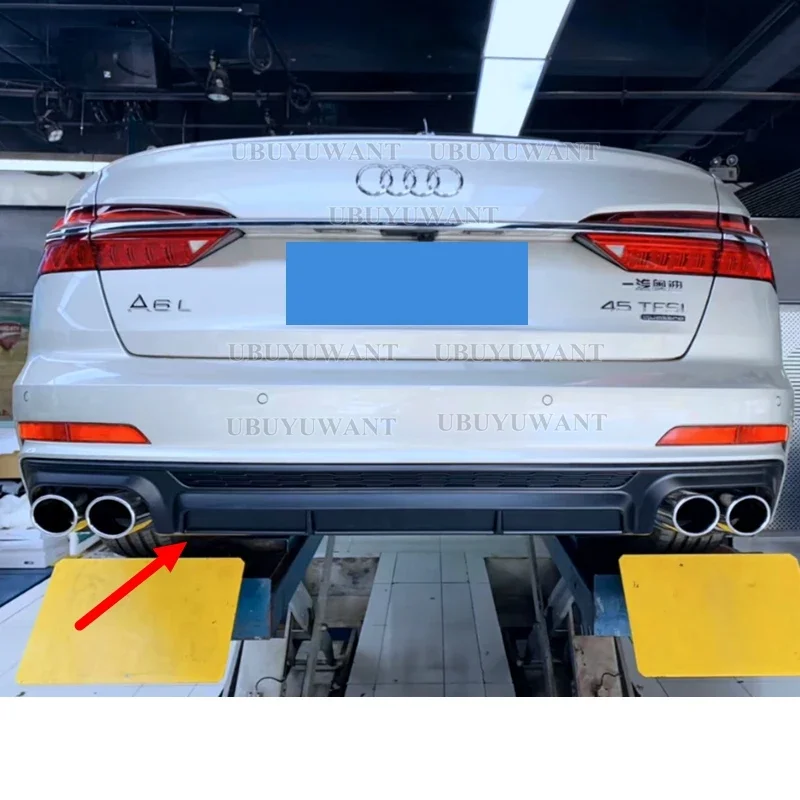 Difusor trasero ABS estilo S6 para Audi A6 C8 2019-2024 - imagen 3