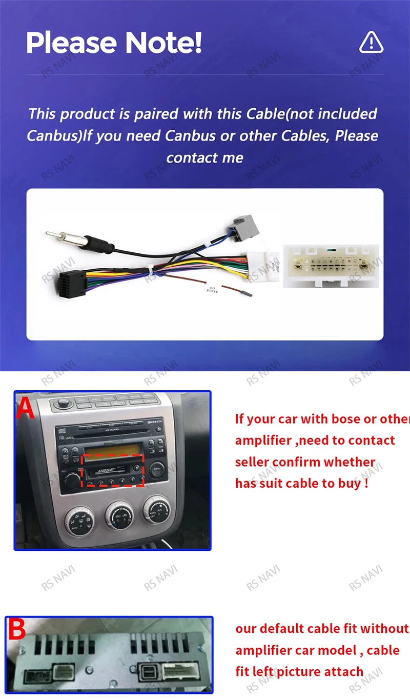 Radio multimedia RSNAVI instalada en Nissan Murano Z50